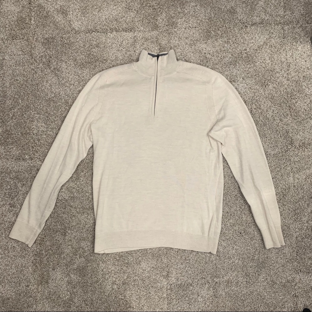 Express Beige Quarter Zip